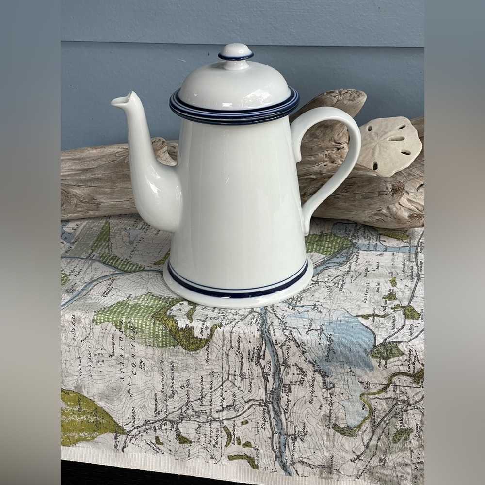 Dansk Christianshavn Blue Coffee Pot,
Bistro line designed by Niels Refsgaard. - Picture 2 of 5